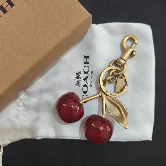 Coach Cherry-Shaped Keychain - Picture 1 of 6
